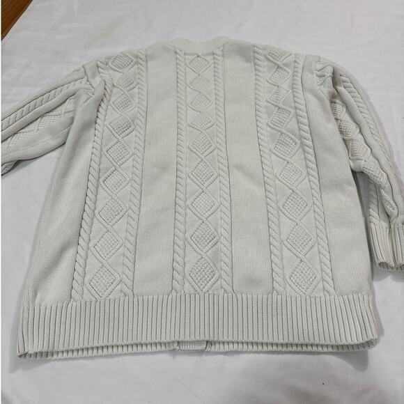 Aritzia Sunday Best Womens XS Cable Knit Lamora Cardigan Button Down Sweater - Picture 4 of 12